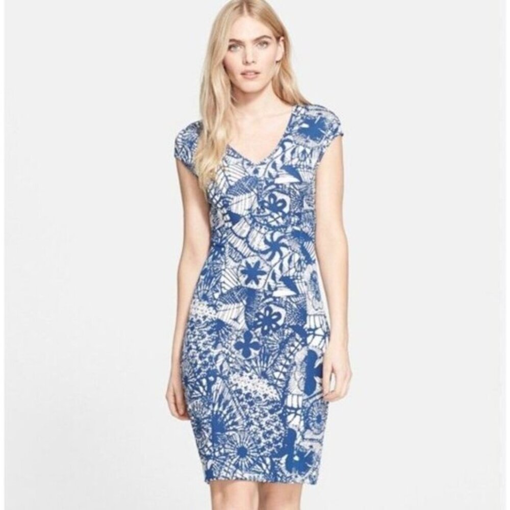 Tory Burch Blue Sea Dream Catcher dress XS